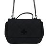 TB-Willa Adjustable Shoulder Strap Flap Closure Leather Handbag Women Handbags Black 153400-0823