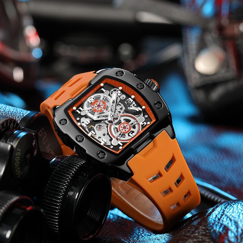 Reloj Mecánico para Hombre Megel Deportivo Forma de Barril Richard
