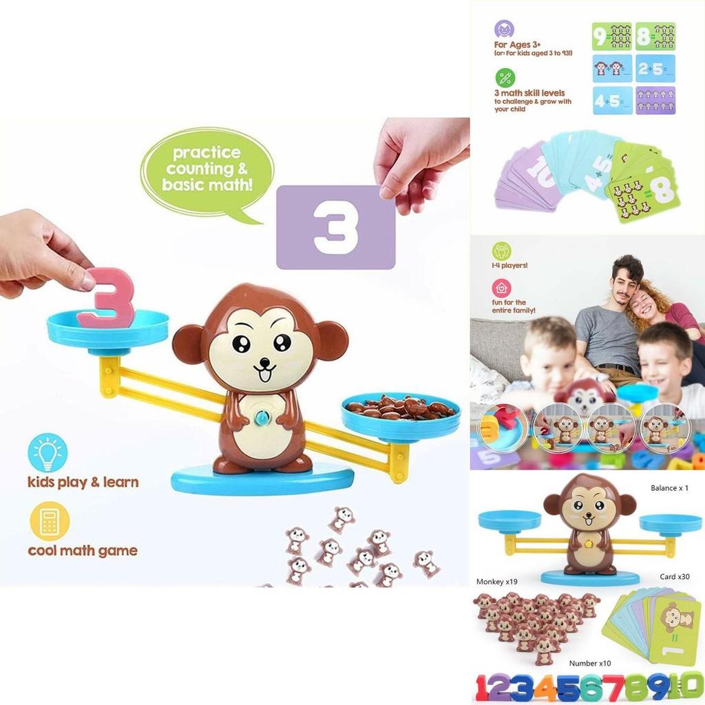 Lustiges Mathe-Zählspiel für Kinder Affen-Balance-Spielzeug-Set für Vorschulkinder