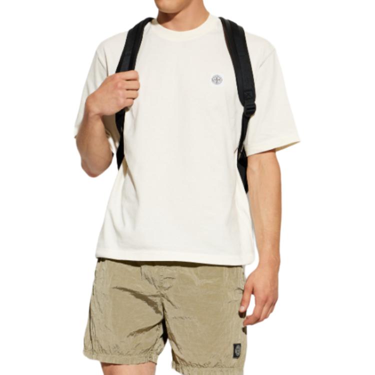 Stone Island Solid Color Crew Neck Short Sleeve T-Shirt Men tops L2S152100030S0500-V0093