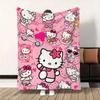 Kawaii Cat Hellos Fluffy Soft Blankets and Throws Blanket Bed Throw Blanket Luxury Home Interior Microfiber Bedding Sofa Knee &