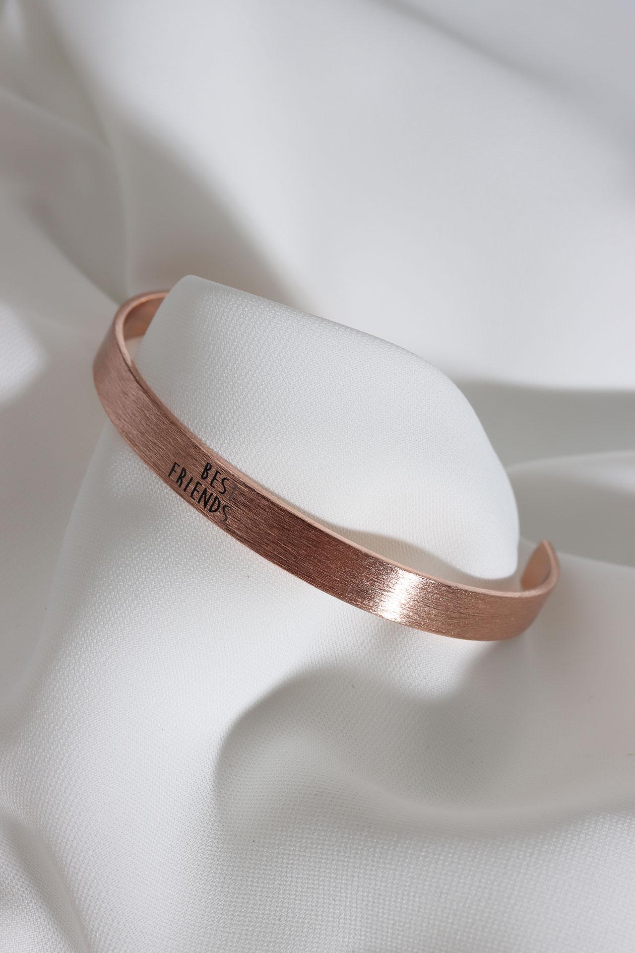 

Браслет Vip с надписью Best Friends розового цвета, устойчивый к потускнению