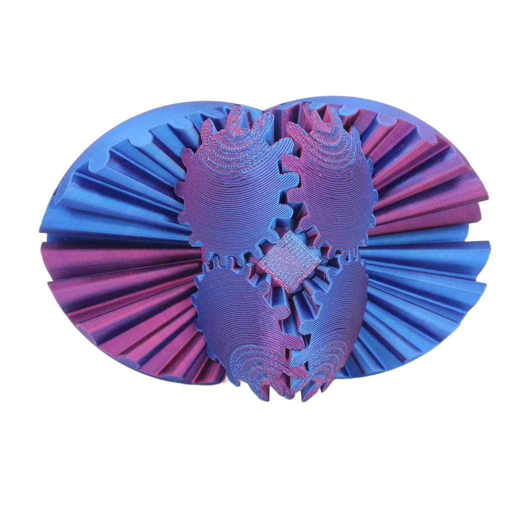 3D Printed Gear Ball Relieve Stress Anxiety Relaxation Regulate Tension Smoothly Rotating 3D