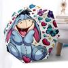 Winnie and Friends Themed Travel Umbrella-8 Ribs Automatic Opening and Closing, Portable Folding Design, Compact and Stylish Umbrella Suitab