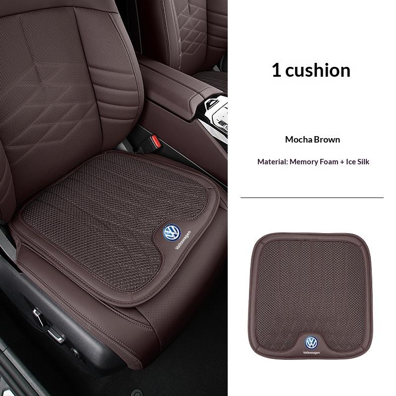 Volkswagen leather headrest ice silk breathable fabric for VW Golf 8 id3 T-roc Passat B8 GTI neck pillow cushion seat cushion
