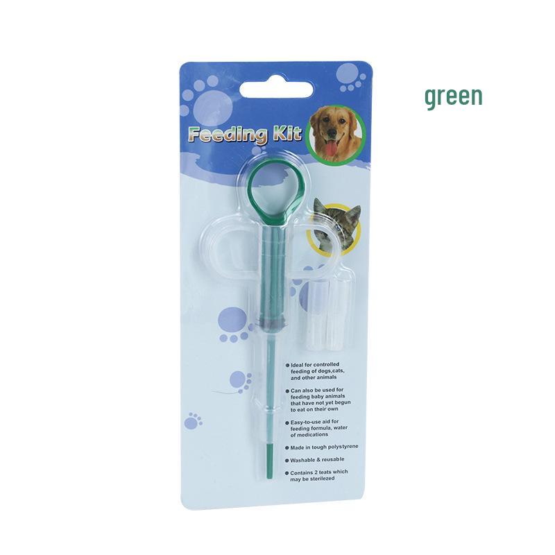 Multi-Use Pet Medicine & Milk Feeder Syringe with Press-Type Calcium Tablet Stick