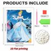 Moonlit Magic Cinderella Pearl-Inlaid Frameless Art | Handmade Pearl Craft, Moonlit Magic Theme, for Luxury Fairy Tale Home Decor & Gift Option
