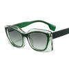Polygonal Luxury Stylishy Sun Glasses Women Colorful Square Frame Sunglasses Stylishable European and American Party Flat Mirror