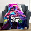 Grand Theft Auto Blanket Soft Warm Cozy Perfect for Picnics Seaside Couch All-Season Use Playful Design Gift for Travel Home Birthdays
