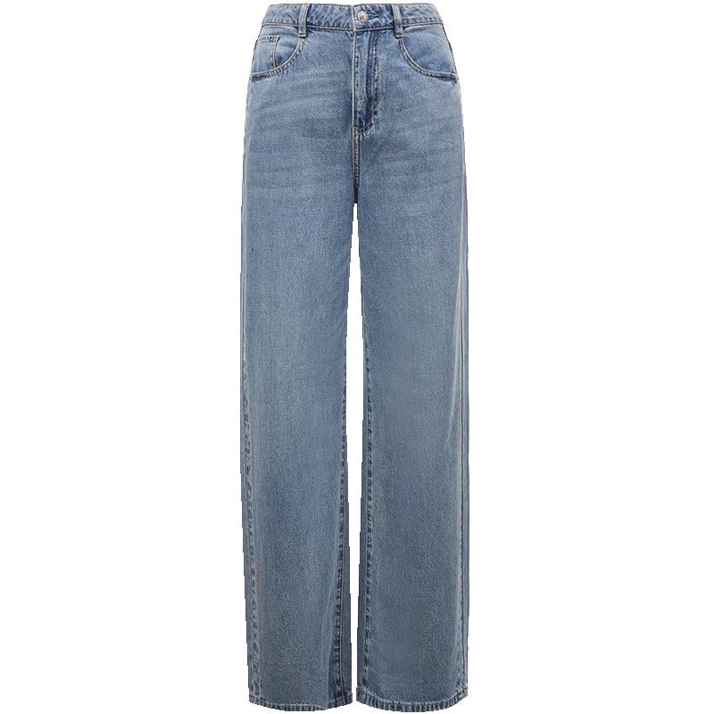 ONLY Women's 2024 Summer High-Waist Straight-Leg Jeans