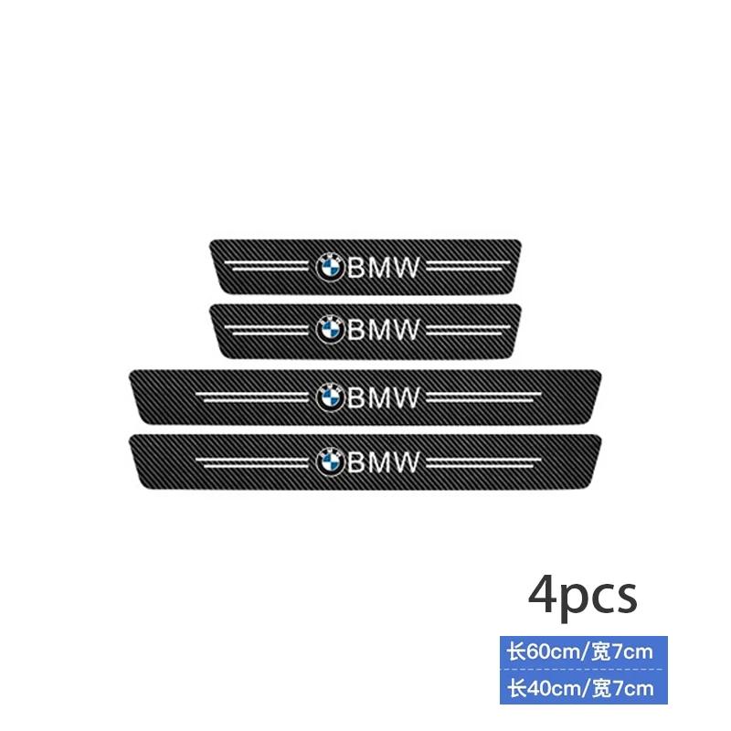 Car Sticker 2025 Hot 4pcs Car Anti Scratch Door Sill Plate Protectors Strip For BMW M M3 M5 X1 X3 X5 X6 E90 E91 E92 E93 M3 E60