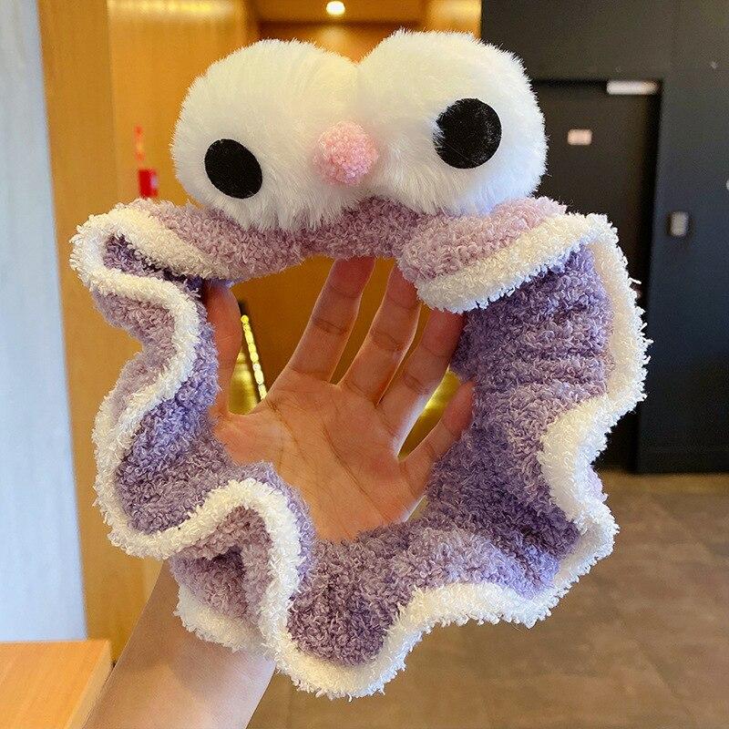 Korean Cartoon Double Color Big Eyes Face Washing Hair Holder Hairbands Headband For Women Girls Turban Fashion Hair Accessories