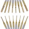 0,8 mm - 3,175 mm Karbidový fréz s titánovým povlakom Hrotový frézovací bit CNC Router Vŕtacie bity Koncový fréz pre PCB stroj Micro