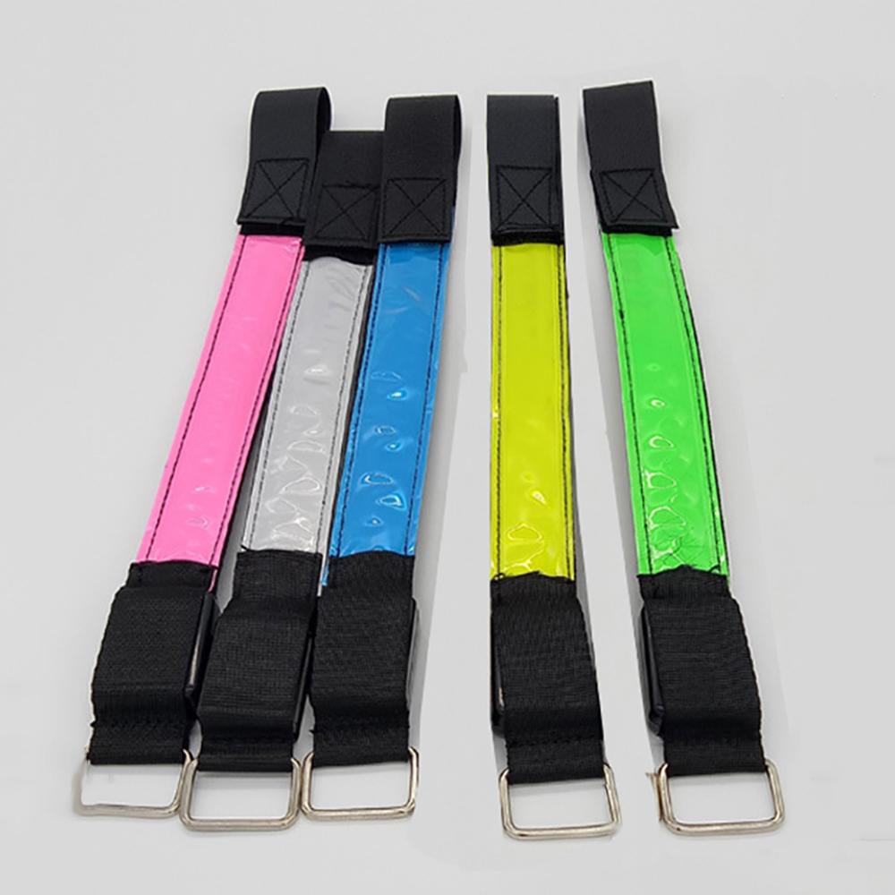 4x LED Flashing Light Wrist Band Glow Armband Reflector For Night Jogging Sports