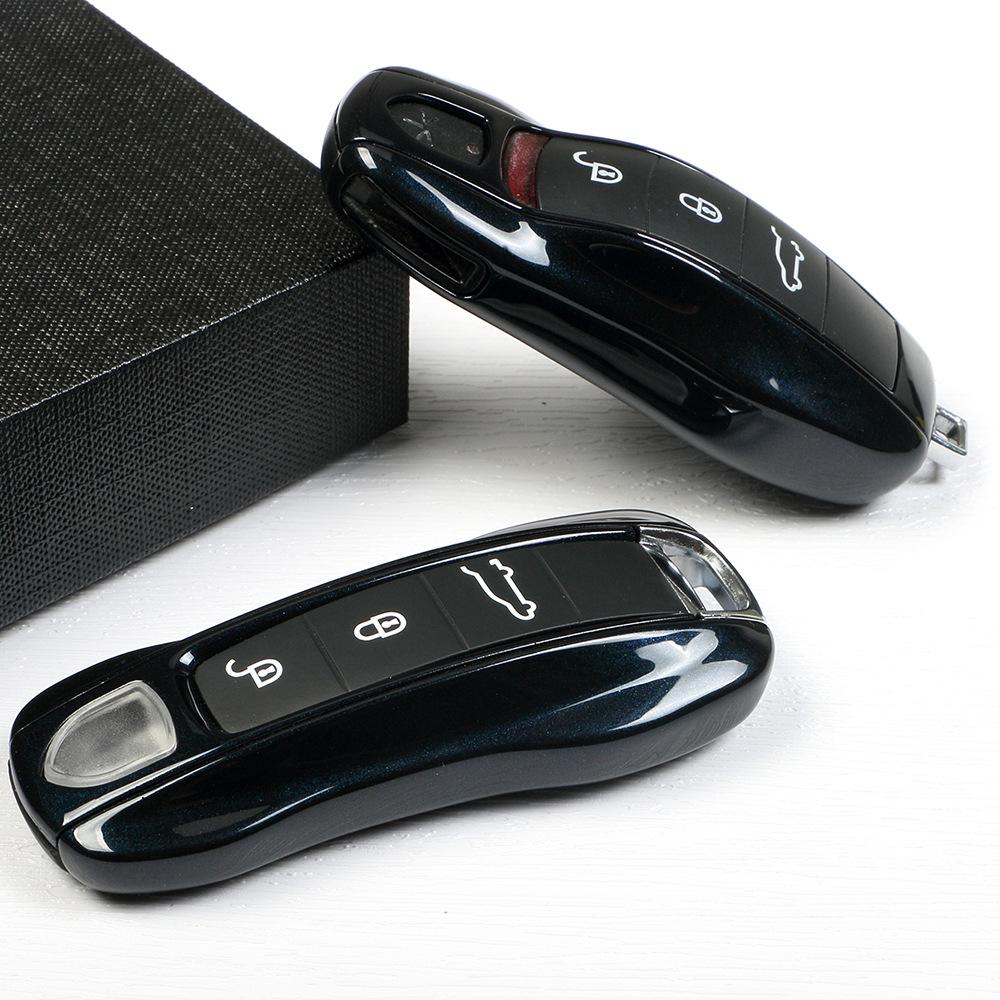 Compatible Moonlight Blue Key Cover for Porsche Cayenne, Macan, 718, Taycan, 911, Panamera