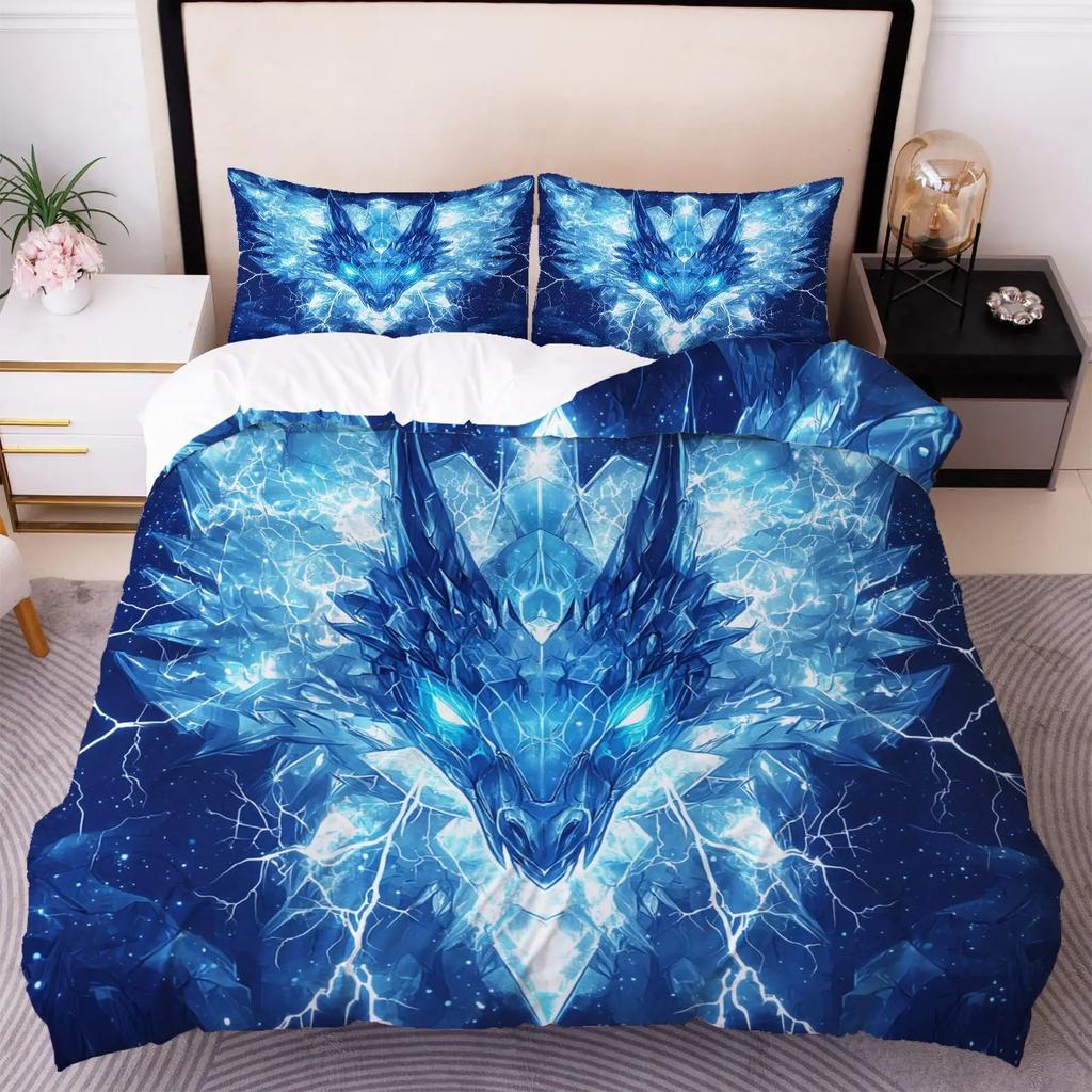 Science Fiction Bedding Duvet Cover Twin Size Starry  3D Printed Decor Bed Set Soft Microfiber Bedding Set