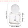 1pcs 10ml Empty Nail Polish Bottles Clear Glass Nail Gel Bottles With Brush Cap Nail Oil Nail Art Tool