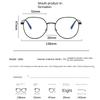 Pochromic Blue Light Blocking Glasses Women UV400 Anti Glare Retro Round Metal Glasses Frame Vintage Anti Blue Light Computer