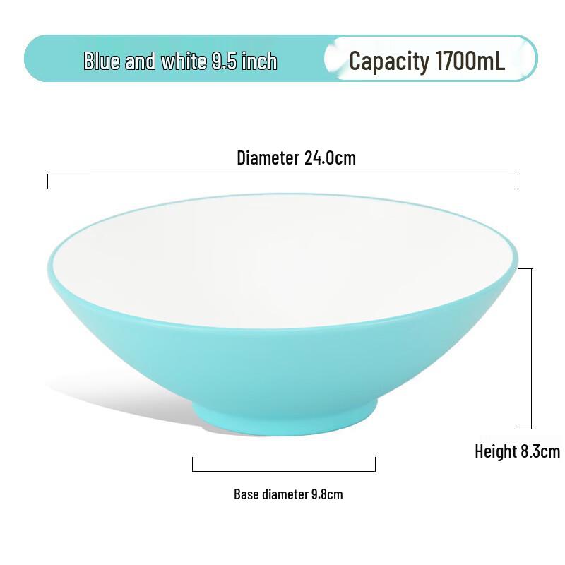 Jingyu Two-Tone Melamine Noodle Bowl