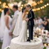 Romantic Bride Groom Topper Elegant Design Anniversary Decoration  Wedding Celebration
