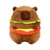 Plush Hamburger Capybara Capybara Figure Car Comfortable Bedroom Capybara Doll Soft for Girls Boys Children Kids Teens Adults