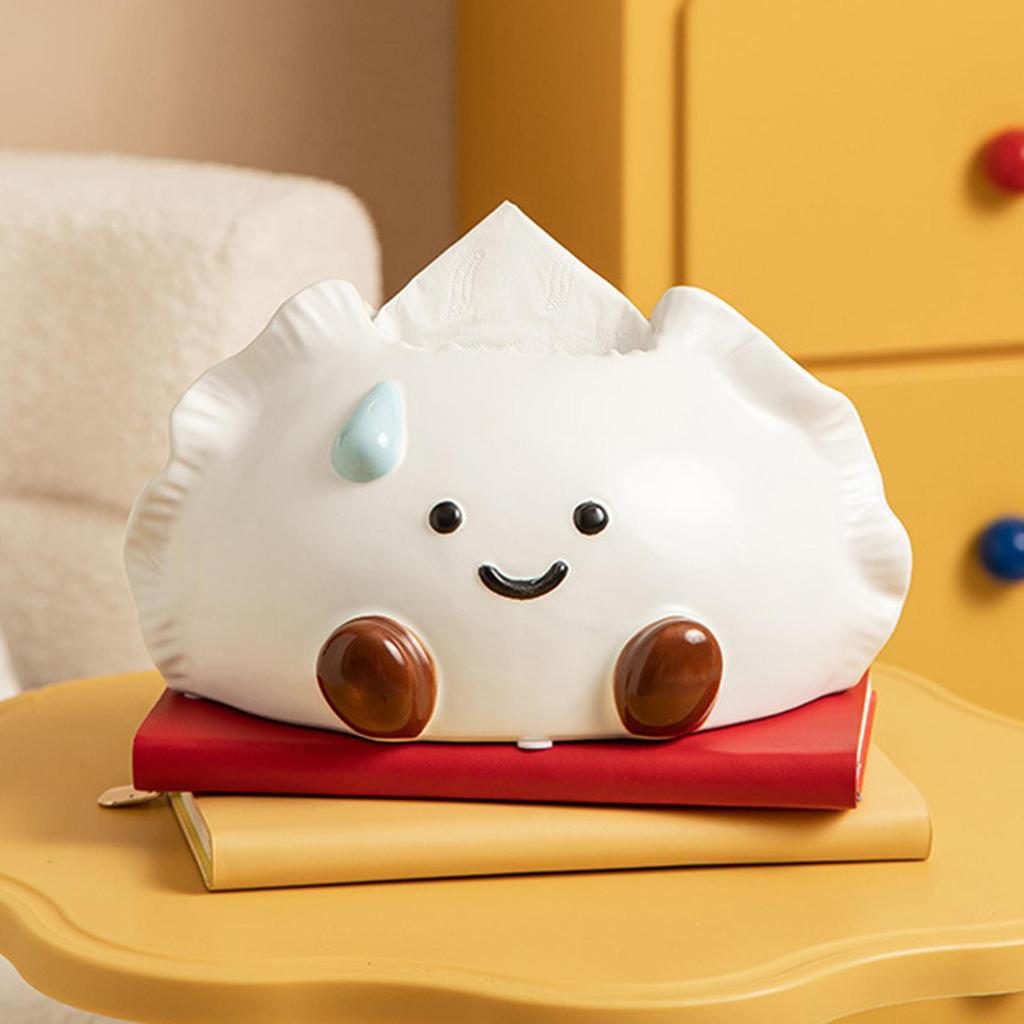 Ceramic Tissue Box Cover Holder Storage Container Napkin Dispenser for Living
