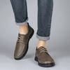 Fashion Quality Men Classic Leather Oxford Shoes Dress Shoes Summer Lace-Up Punching Leather Breathable Driving Wedding Men Casual Shoes