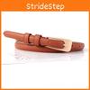 Solid Color Simple Gold Buckle Women Slim Waist Belt Casual Versatile And