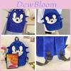 Sac à dos pour enfants Sonic Grande capacité, Cartable mignon dessin animé étudiant, Style Nylon Bleu/maofeng, 20L ou moins