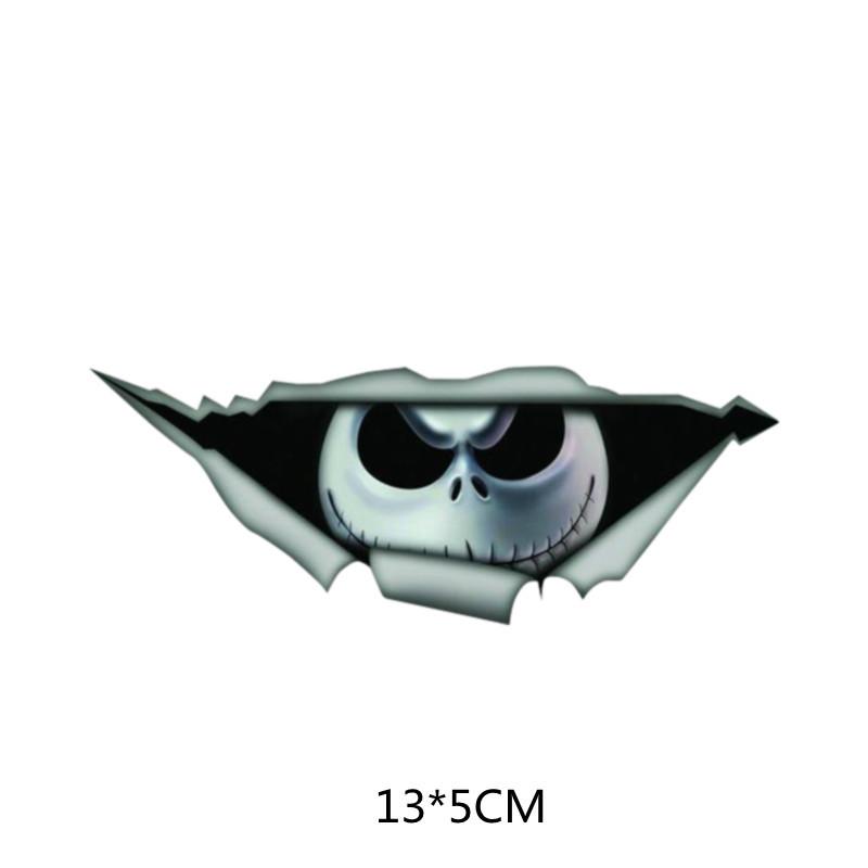 Car Stickers 3D Simulation Stereoscopic Car Stickers Men Black Panther Eyes Peeking Car Stickers Beauty Simulation Eyes Peeking
