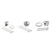 Toilet Button Convenient Round Tank Valve Replacement Part for Restroom Home S