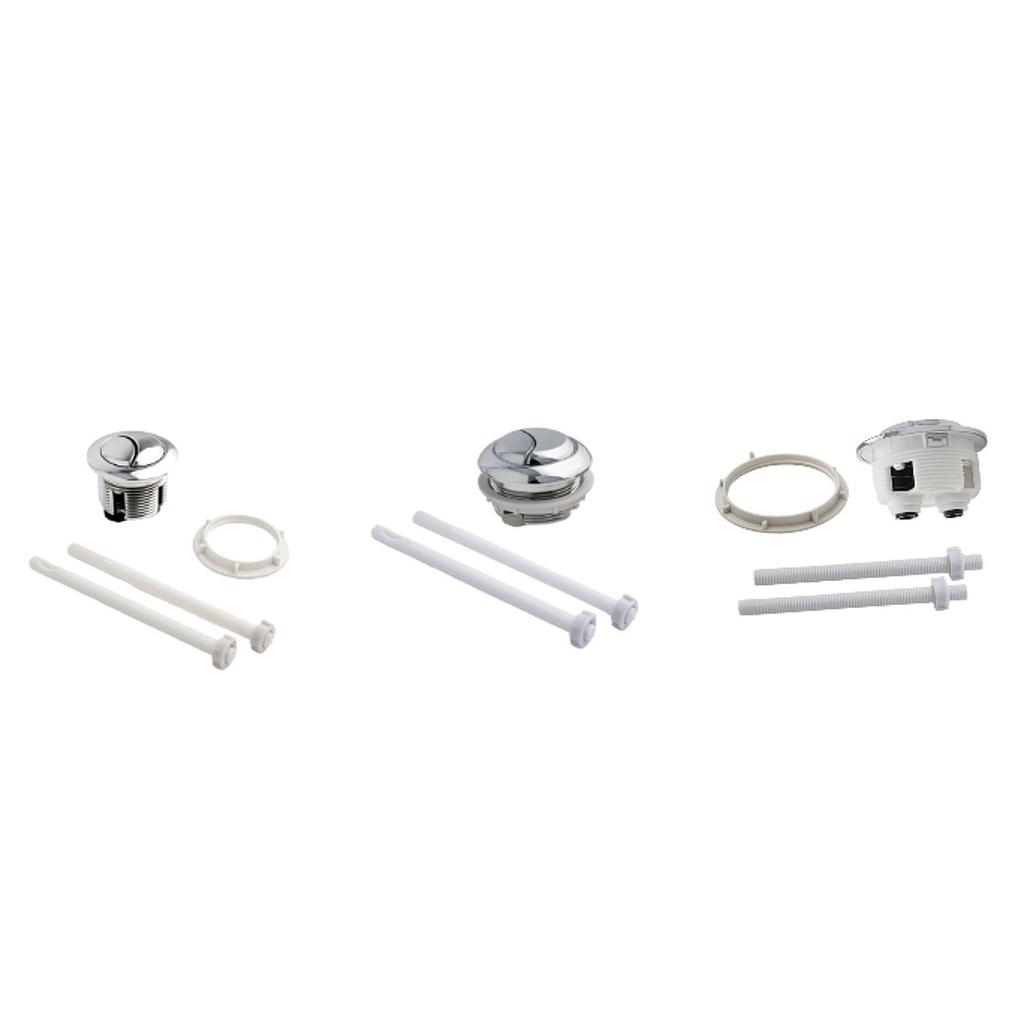 Toilet Button Convenient Round Tank Valve Replacement Part for Restroom Home S