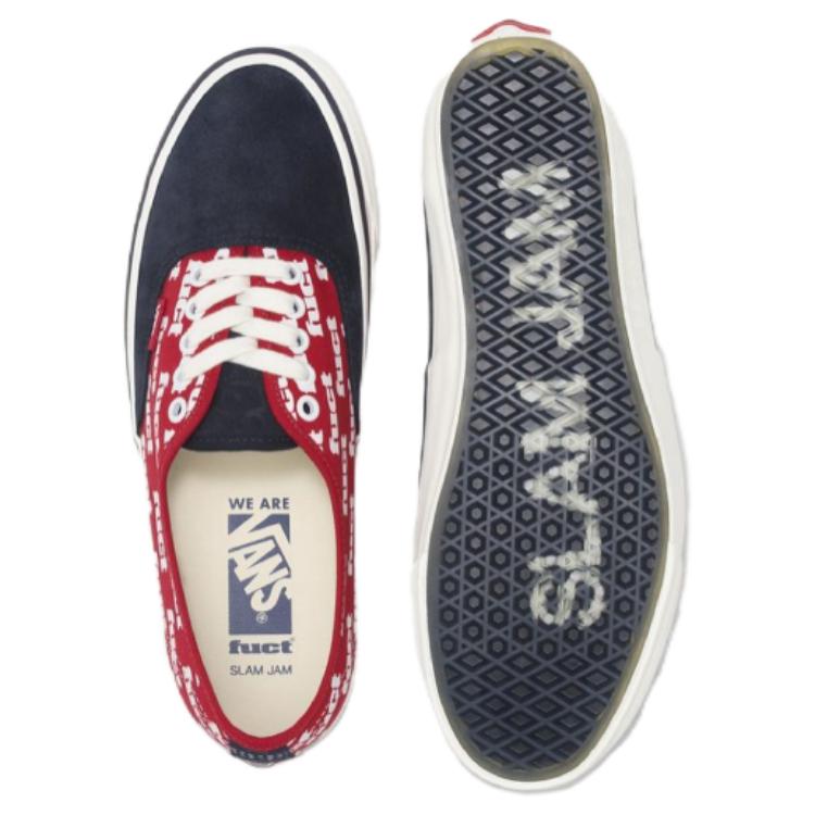 Vans Authentic Reissue 44 LX FUCT x Slam Jam Red Marshmallow Unisex Sneakers VN0007QZBJJ1