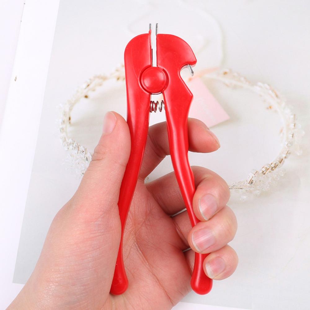 Spring Load Oyster Shell Opening Clamps Plastic Handle Nuts Pliers Seafood Clamp Tools Household