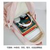 Japanese Style Light Solid Color Backpack Outdoor Travel Large-capacity Casual All-matching College Student Commuting Schoolbag