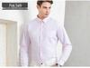 Men's Plus Size Slim Fit Long Sleeve White Shirt - Business Casual Autumn Wear