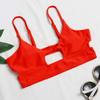 Ladies' Fashionable U-Neck Top+Underwear Split Swimsuit Swimsuit Bikini