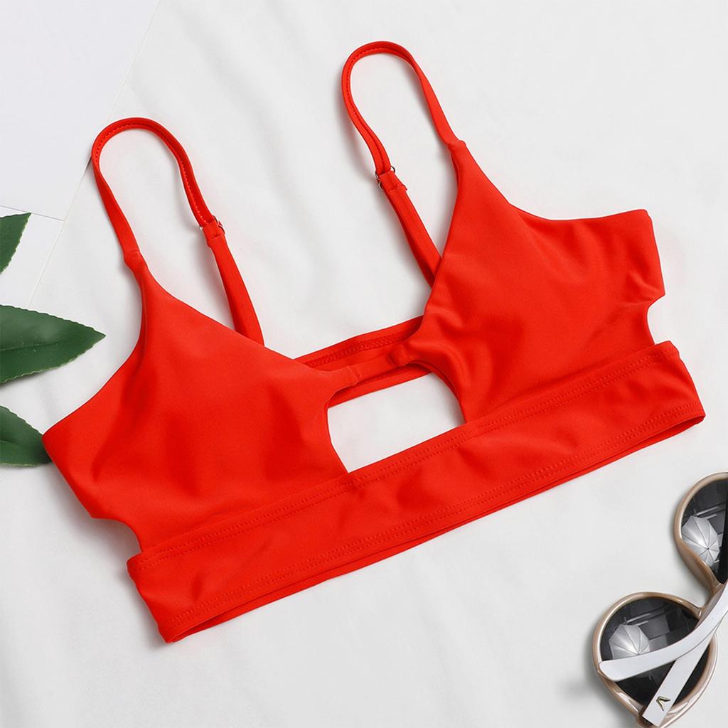 Ladies' Fashionable U-Neck Top+Underwear Split Swimsuit Swimsuit Bikini