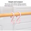 8Pcs S-Shaped Door Behind Hook Multi-Purpose Kitchen Hooks Wardrobe Clothes Cross Bar Universal Portable Bathroom Plastic Hook