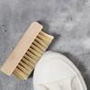 Cleaning Brush with Firm Grip Dry Wet Cleaning Soft Natural Bristles Multifunctional Square Beech Wood Design Cleaning Scrubber