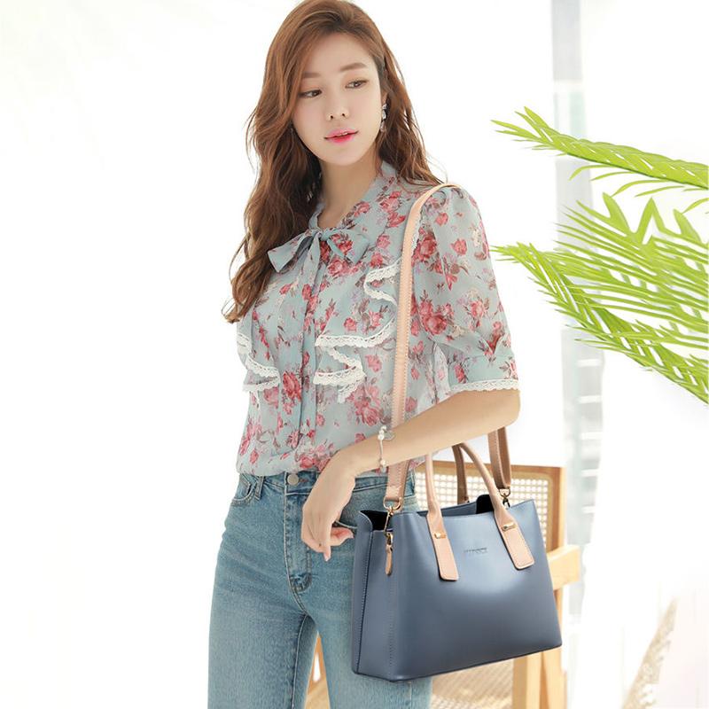 Genuine Leather Handbags Trendy Fashion Models Large-capacity Handbags Single-shoulder Messenger Ladies Bags