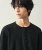 ROTEMBER Waffle Henley Neck Half T-Shirt [ 4 Colors ]