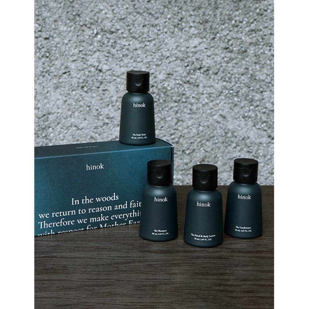 Hee Nok Hair Body 50ml Travel Kit Jeju Cypress Shampoo Conditioner Body Wash Body Lotion