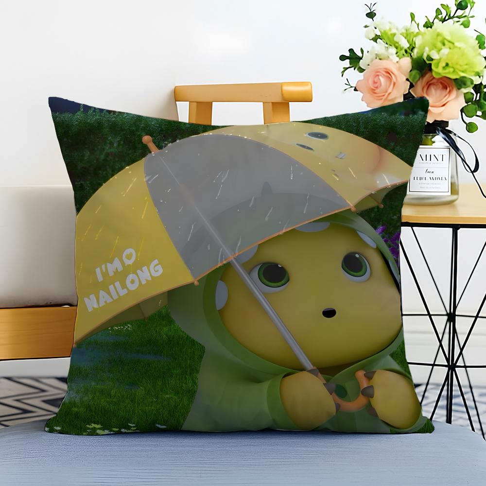 Nai Long Cushion Cover Washable Linen Pillowcase Soft  for Sofa Bed Cozy Home Room Decor