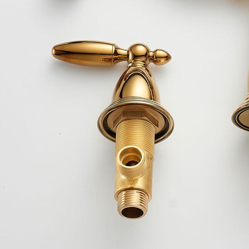 All-Copper Ceramic White Gold Single-Hole Basin Faucet