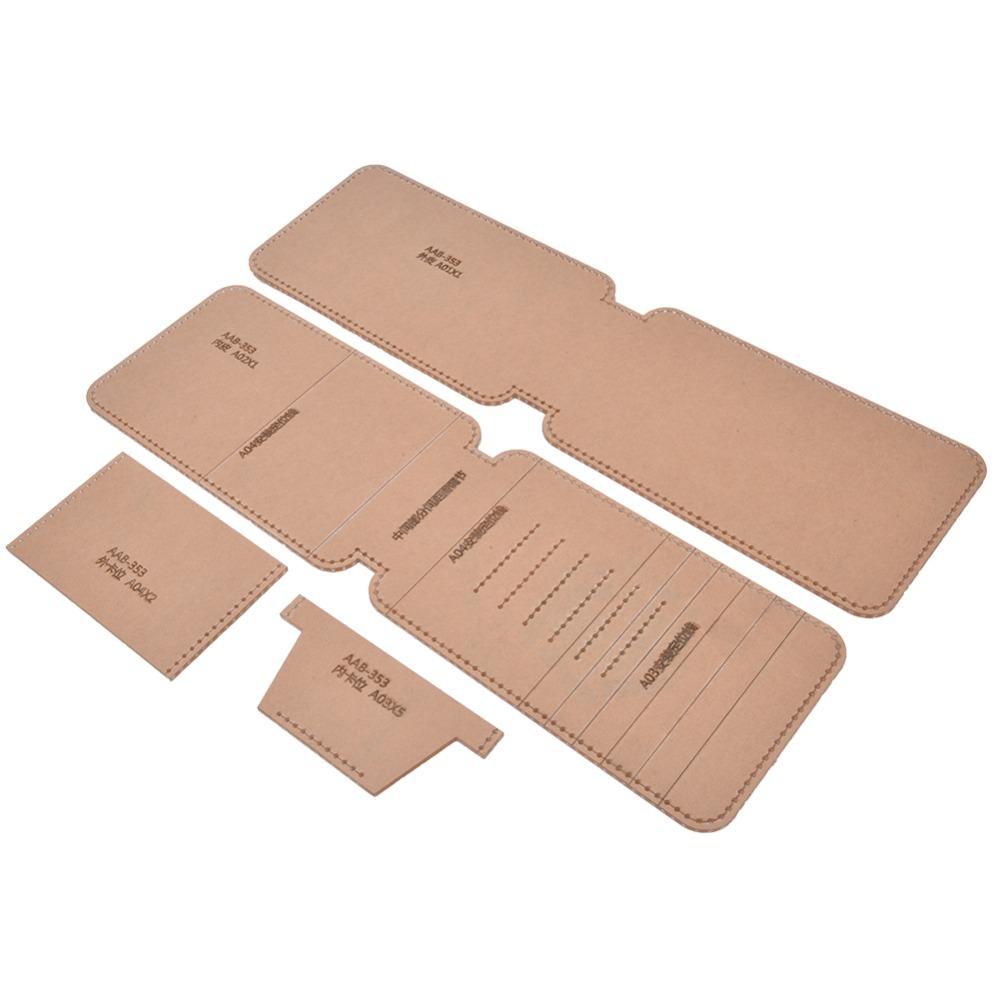 AAB-353 Wallet Template Transparent Acrylic Template Leather Pattern Acrylic  DIY Craft