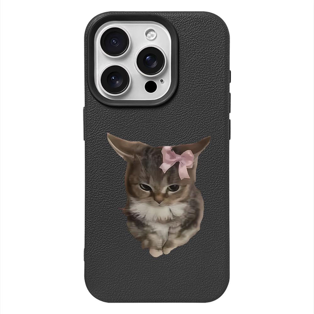 Bowtie Cat  Phone Case For IPhone 17 16 15 Plus 11 13 12 14 Pro Max 16e 17 Air Soft  Silicone Cover Shockproof Cases
