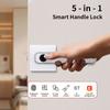 Smart Fingerprint   5 in 1 Keyless Entry Biometric Lock with APP Control Password Keypad IC Card Auto Lock for   Apartment