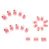 24 Pcs High-end Finished Products Can Be Manicure Patch Wearable Nail Sticker Ballet Nail Pink Ice Through Love Gradual Change