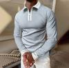 Long Sleeve Polo Shirt, Half-Zip Casual Top, Versatile Comfortable Wear